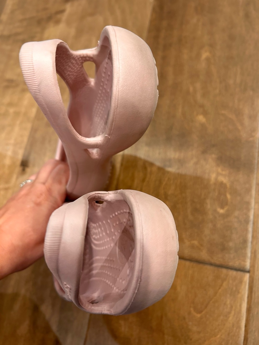 Crocs light pink sling back ballet style shoes 8 - Picture 8 of 10